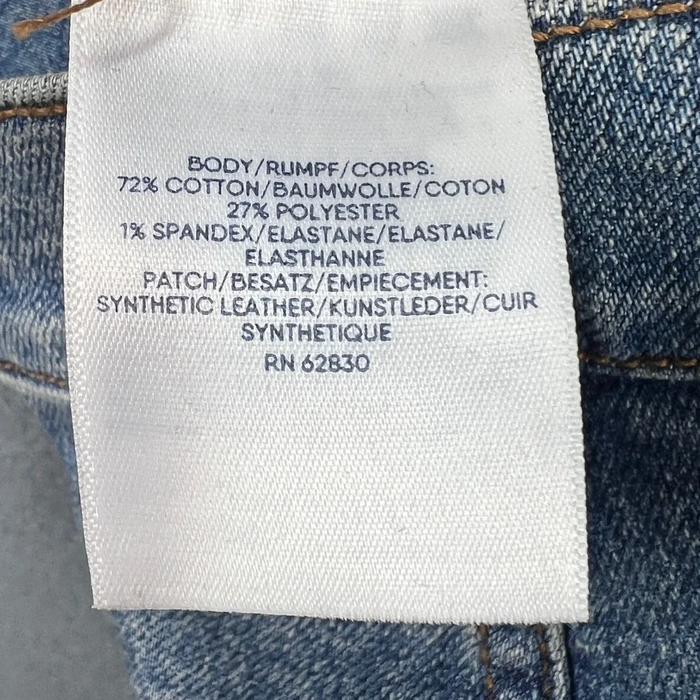 Lands' End Blue Jeans Straight Leg Stretch Denim Womens Size 4 533625 - Picture 4 of 10